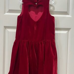 Ruby & Bloom Red Sleeveless Mock Neck Dress with Heart Back ❤️